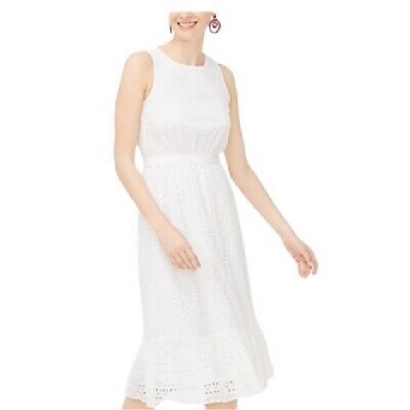 J Crew White Eyelet Dress - Picture 1 of 10